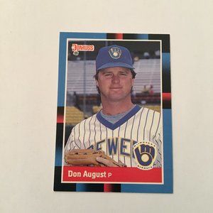 1988 Donruss Don August Rookie Card RC #602